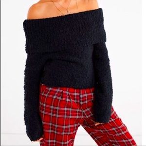 UO Isadora off the shoulder bouncle sweater NWT